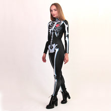 Load image into Gallery viewer, Woman Skeleton of Cats Catsuit