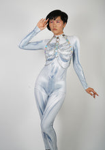 Load image into Gallery viewer, Printed Sorayama Inspired Fembot Catsuit