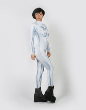Load image into Gallery viewer, Printed Sorayama Inspired Fembot Catsuit