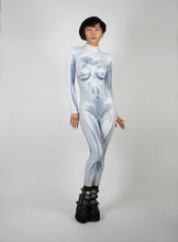 Load image into Gallery viewer, Printed Sorayama Inspired Fembot Catsuit